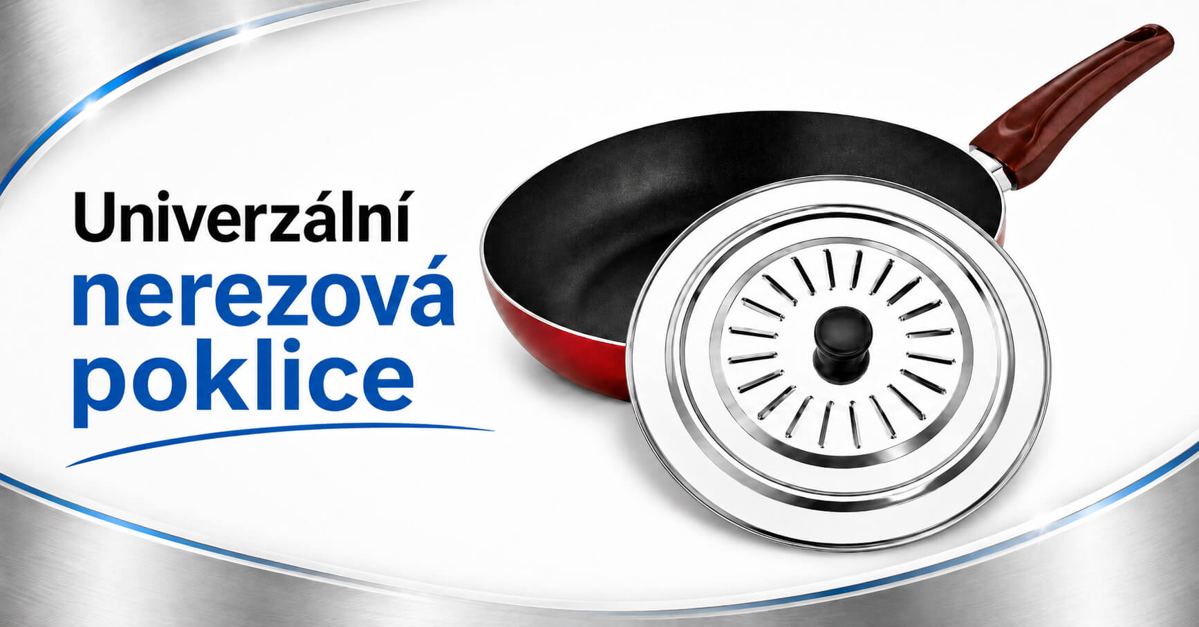 Nerezové poklice proti stříkání 26–32 cm: novinka pro čistší vaření