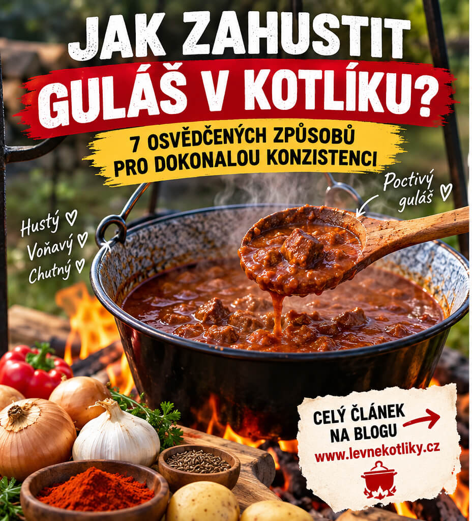 🥘🔥 Jak zahustit guláš v kotlíku? 7 způsobů pro krásně hustou a poctivou šťávu
