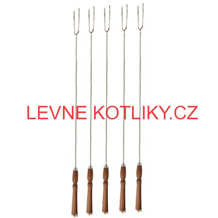 Vidličky na opékání 90 cm, 5 ks NEREZ