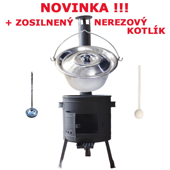 Nerezový kotlík 20 L + žáruvzdorná kotlina 42 PLUS 600