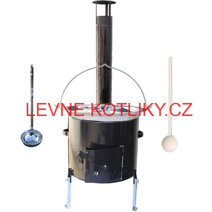 Nerezový kotlík 14 L + smaltovaná kotlina 36 Easy party
