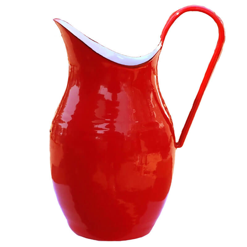 Smaltovaná konvice na vodu 2 L ČERVENÁ