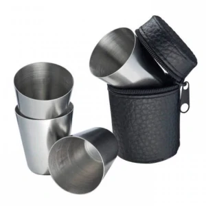 Turistické sklenice v pouzdru 4 ks 20 ml