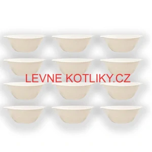 Sada 12 ks: Plastová miska na fajnový kotlíkový guláš a polévky – 750 ml