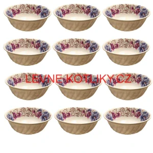 Plastová miska s květinovým vzorem (750 ml) – nyní v sadě 12 kusů!