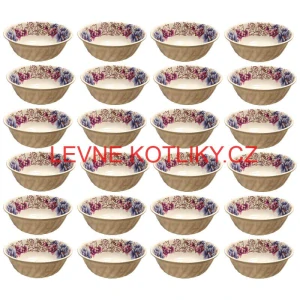 Plastová miska s květinovým vzorem (750 ml) – nyní v sadě 24 kusů!