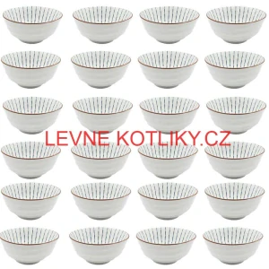 Sada 24 ks velkých keramických misek na guláš a polévky, 1 litr