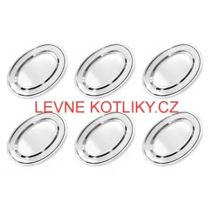 Nerezové podnosy pro catering - set 6 ks (40,5cm) - Servíruj s jistotou a stylem