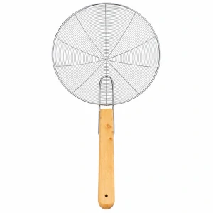 Síto-naběračka 26,5 cm s dřevěnou rukojetí