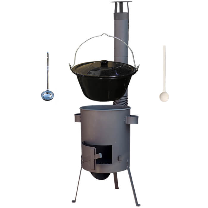 Smaltovaný kotlík 16 L + žáruvzdorná kotlina 39 PLUS 600 4 MM