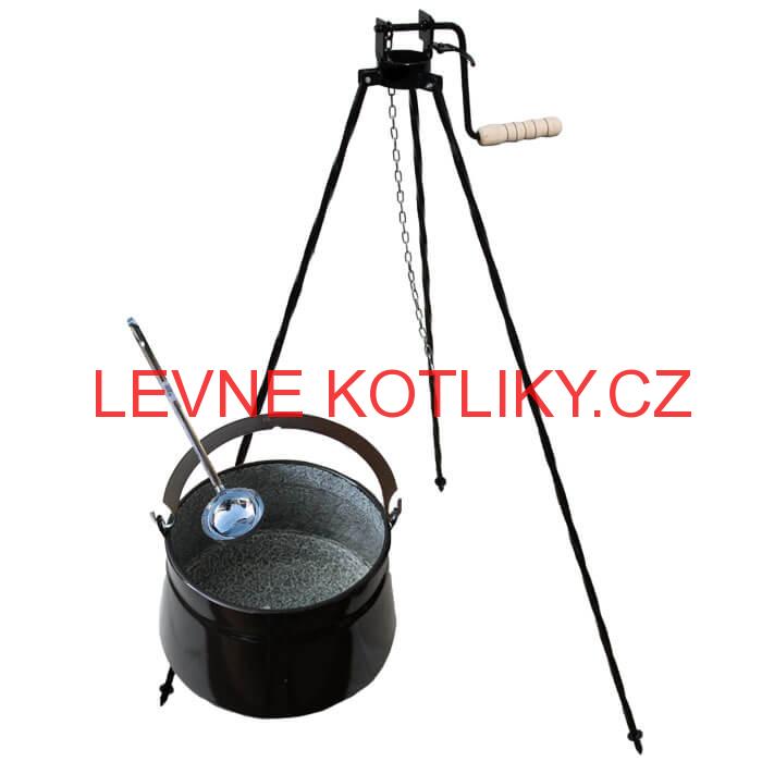 Kotlík na ryby 20 L + stojan s kladkou VAR