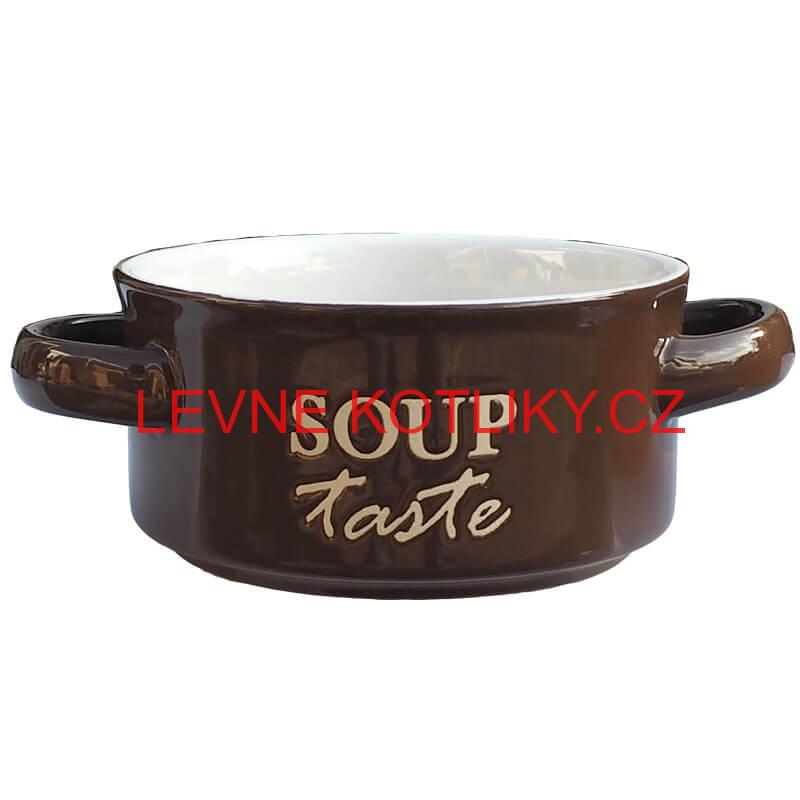 Keramická miska na polévku-hnědá SOUP