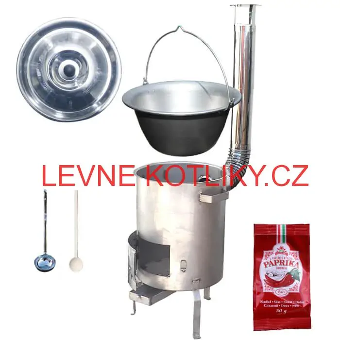 Nerezový kotlík 30 L (1,5 mm) + nerezová kotlina (1,5 mm) 45 cm STRONG EXCLUSIVE