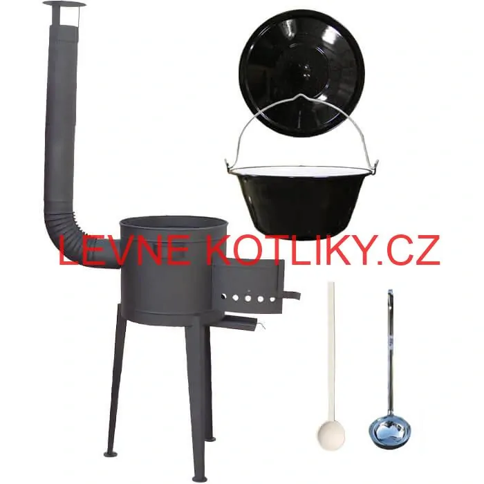 Smaltovaný kotlík 25 L (1,2 mm) + vysoká kotlina (1,5 mm) HODO 42 PLUS 600