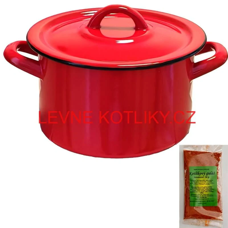 Smaltovaný hrnec s poklicí COMBI 15 l + směs koření na kotlíkový guláš 50 g