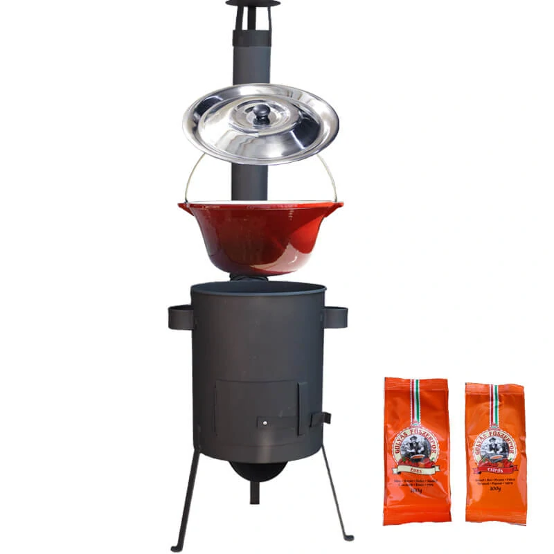 Litinový kotlík se smaltovanou úpravou 22 L + žáruvzdorná kotlina 42 PLUS 600 4 MM + paprikový pepř na guláš - MIX 100 g