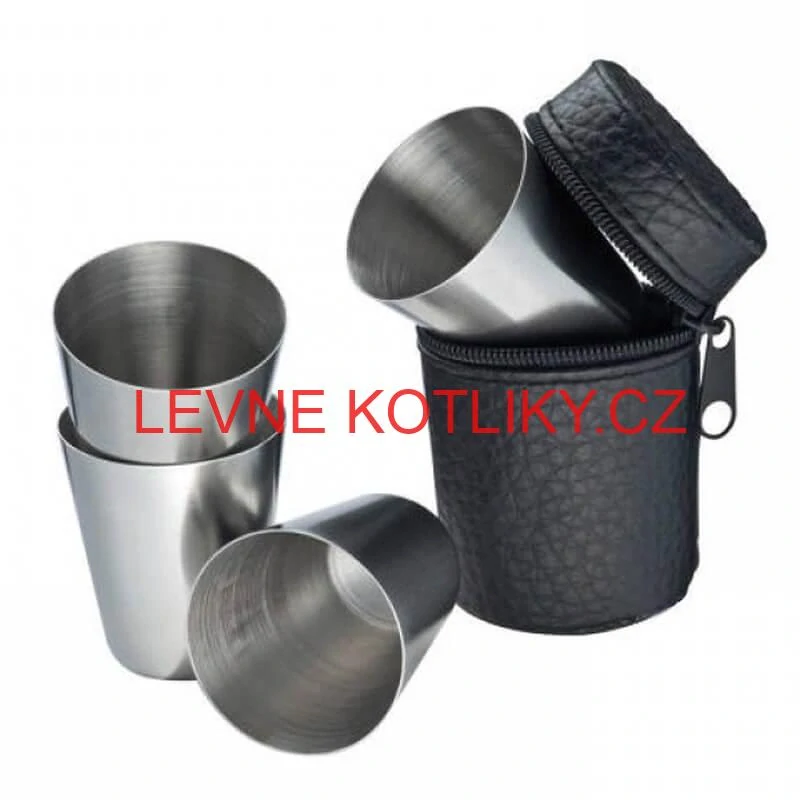 Turistické sklenice v pouzdru 4 ks 1,5 dl 4 ks