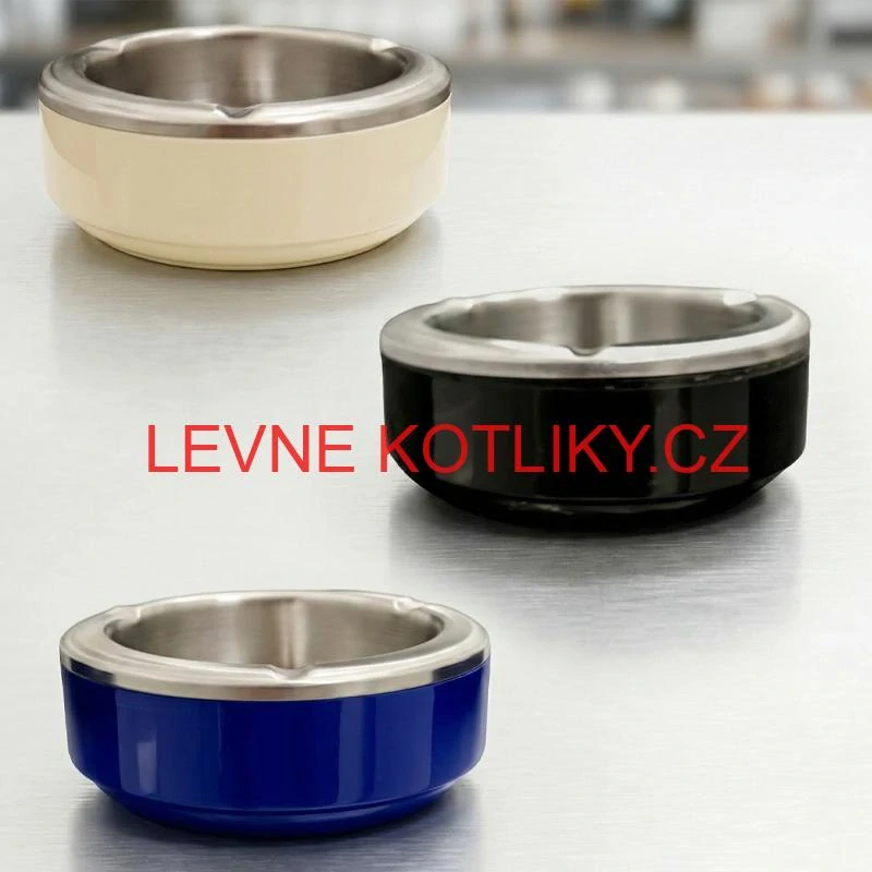Odolný kovový popelník z nerezové oceli (3 barvy)