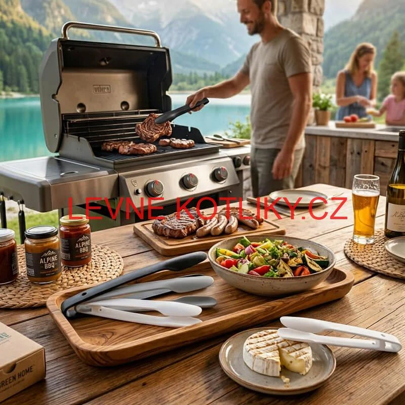 Kuchyňské kleště – sada 3 ks (obracečky na grilování)