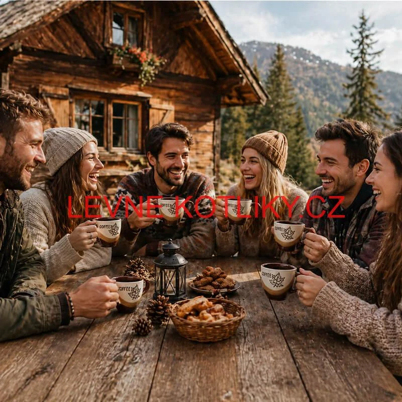 Sada keramických hrnků na kávu 100 ml 6 ks