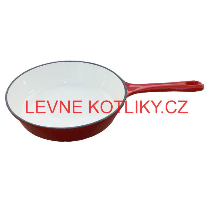 Litinová pánev s povrchovou smaltovanou úpravou na grilování 24 cm