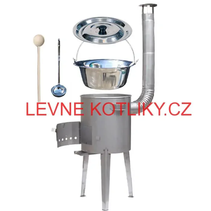 Nerezový kotlík 30 L (1,2 mm) + nerezová kotlina 45 cm LUXUS