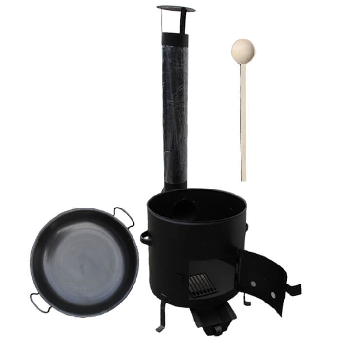 Pánev paella 46 cm + kovová kotlina 42 cm CLASSIC