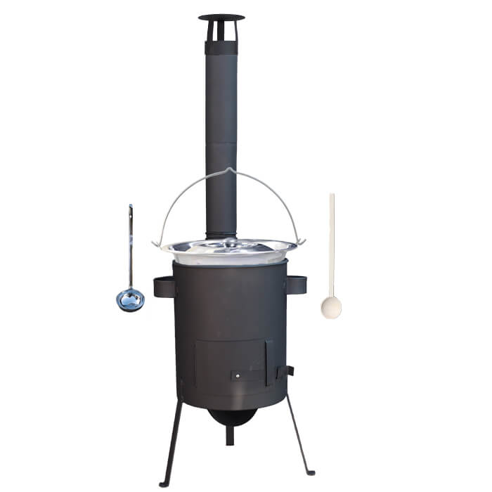 Nerezový kotlík 30 L (1,2 mm) + žáruvzdorná kotlina 45 PLUS 600 4 MM