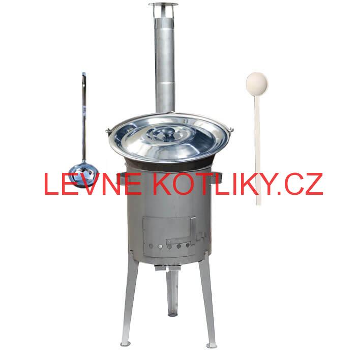 Nerezový kotlík 30 L (1,5 mm) + nerezová kotlina 45 cm LUXUS