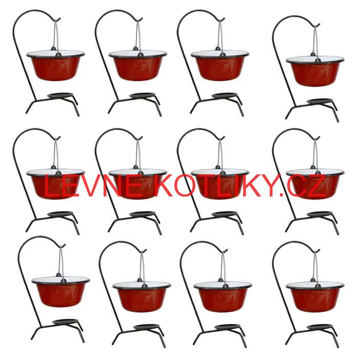 Servírovací souprava smaltovaných kotlíků 12 ks