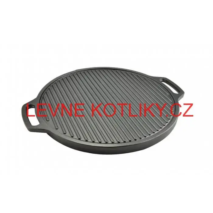 Kvalitní oboustranná litinová deska na grilování a opékání 44,5 cm
