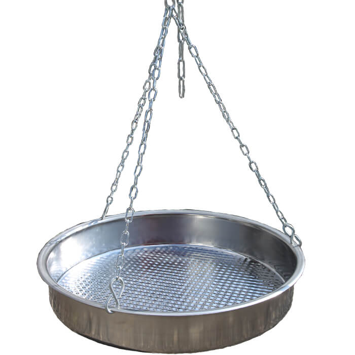 Nerezová pánev s řetízkem 49 cm INOX