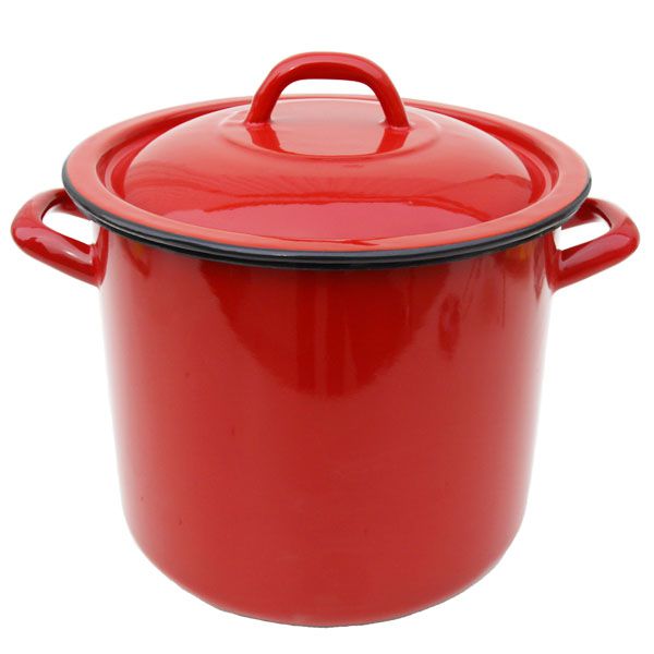 Smaltovaný hrnec s poklicí 10 L