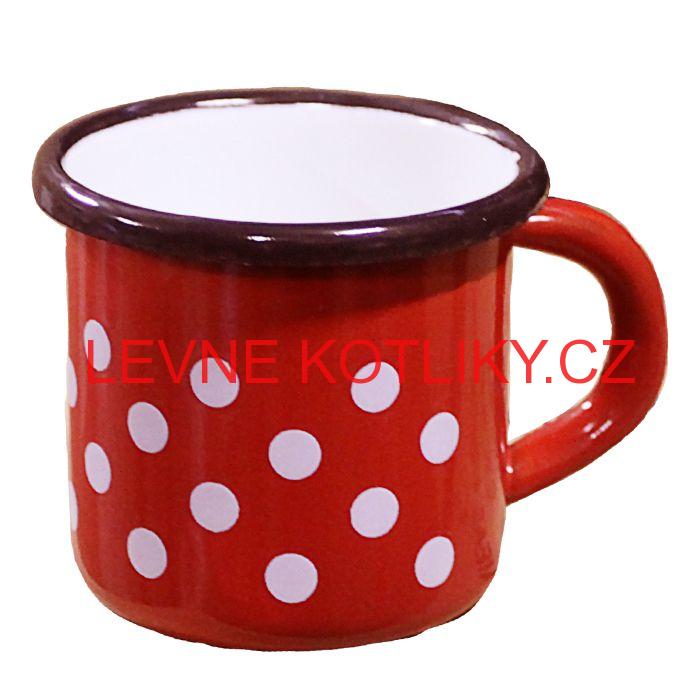 Smaltovaný hrnek 0,25 L (tečky)