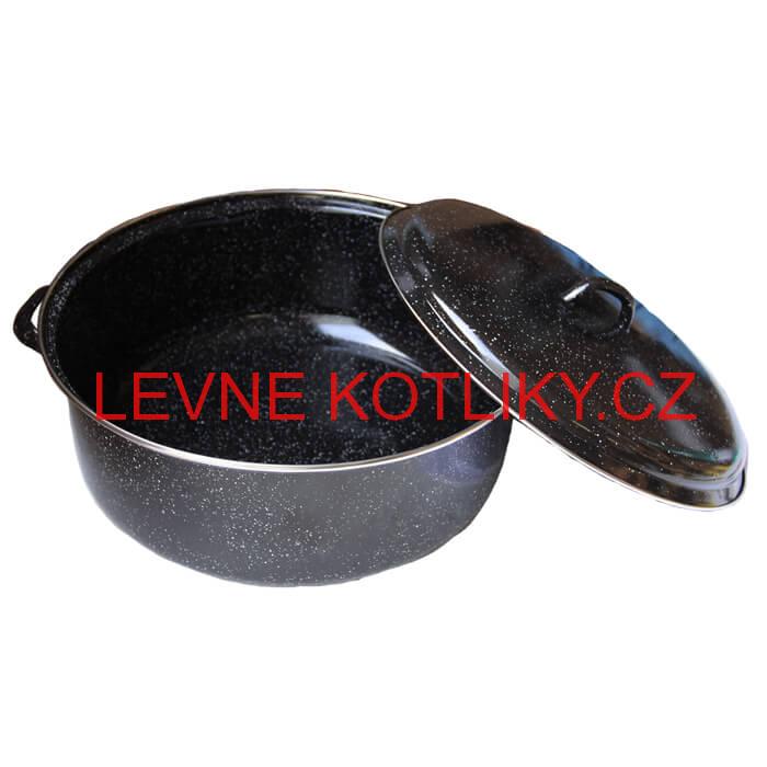 Smaltovaný kastrol s poklicí 13 L