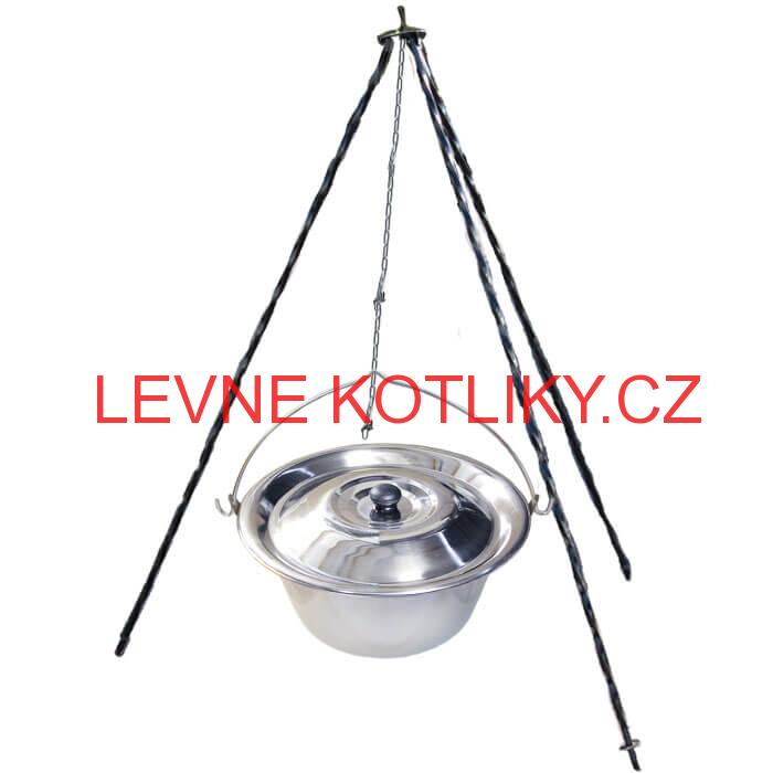 Nerezový kotlík 8 L INOX + poklice + stojan CLASSIC