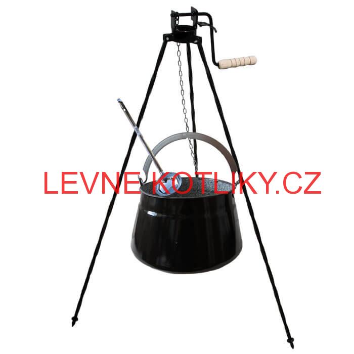 Kotlík na ryby 20 L + stojan s kladkou VAR