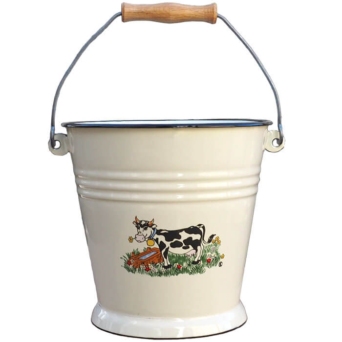 Smaltované vědro 5 L DECOR Kravička