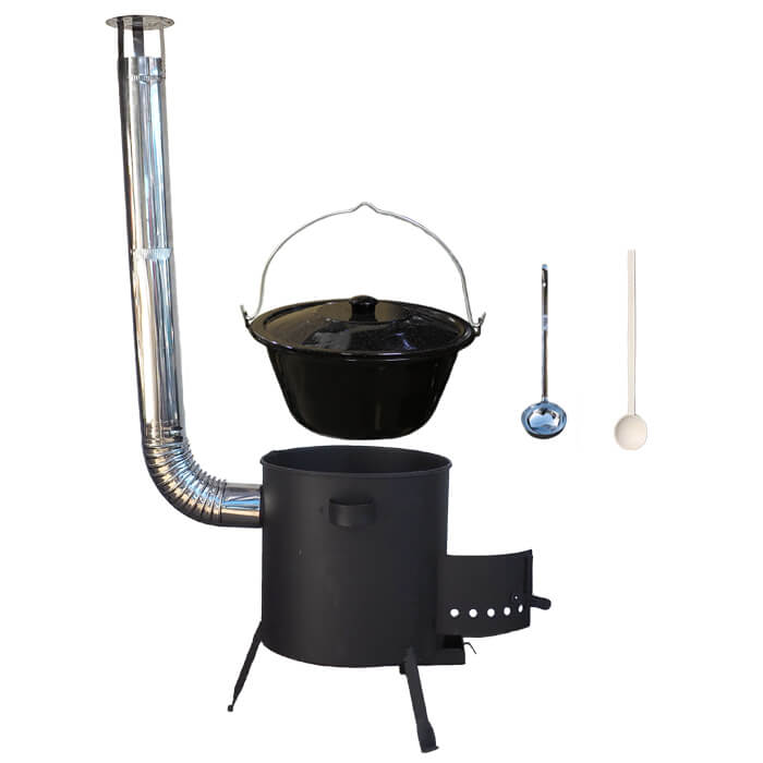 Smaltovaný kotlík 20 L + žáruvzdorná kotlina (1,2 mm) 42 PLUS 600