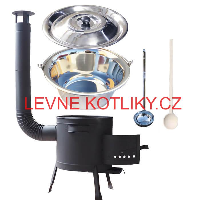 Nerezový kotlík 14 L (0,8 mm) + žáruvzdorná kotlina 36 PLUS 600 