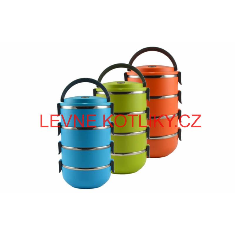 Jídlonosič - termo 4 dílný oranžový