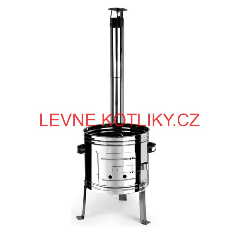 Smaltovaný kotlík 14 L + nerezová kotlina 36 INOX