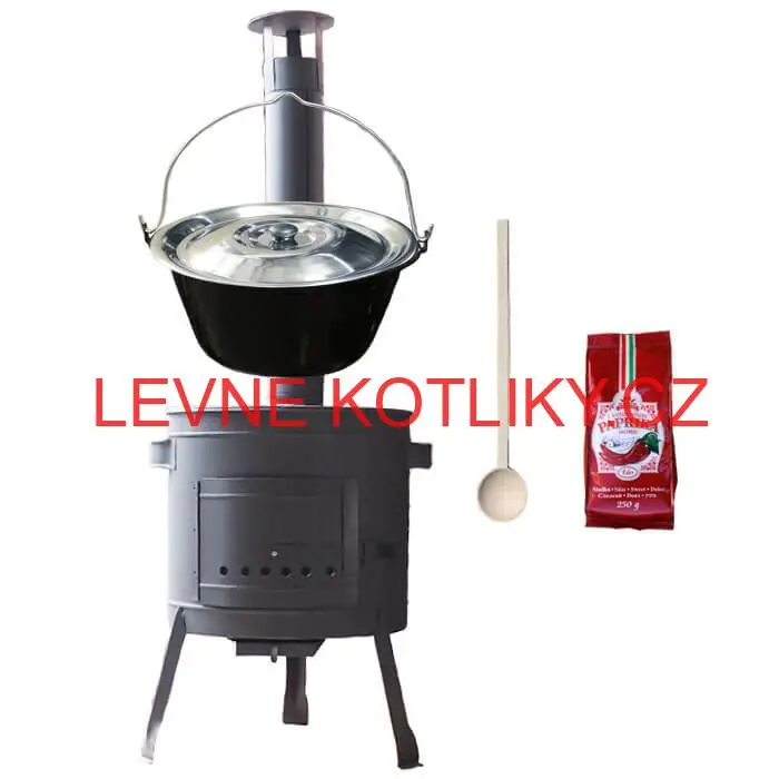 Smaltovaný kotlík 25 L (1,2 mm) + silnostěnná (1,5 mm) žáruvzdorná kotlina BALKY STRONG 42 PLUS 600
