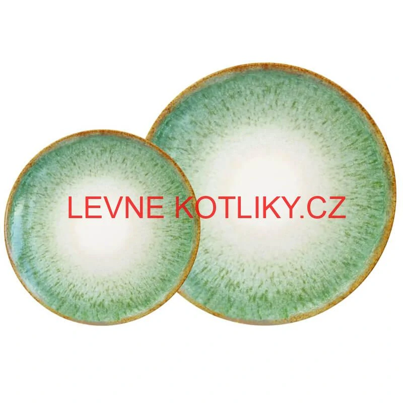 Souprava keramických talířů 18 ks GREEN