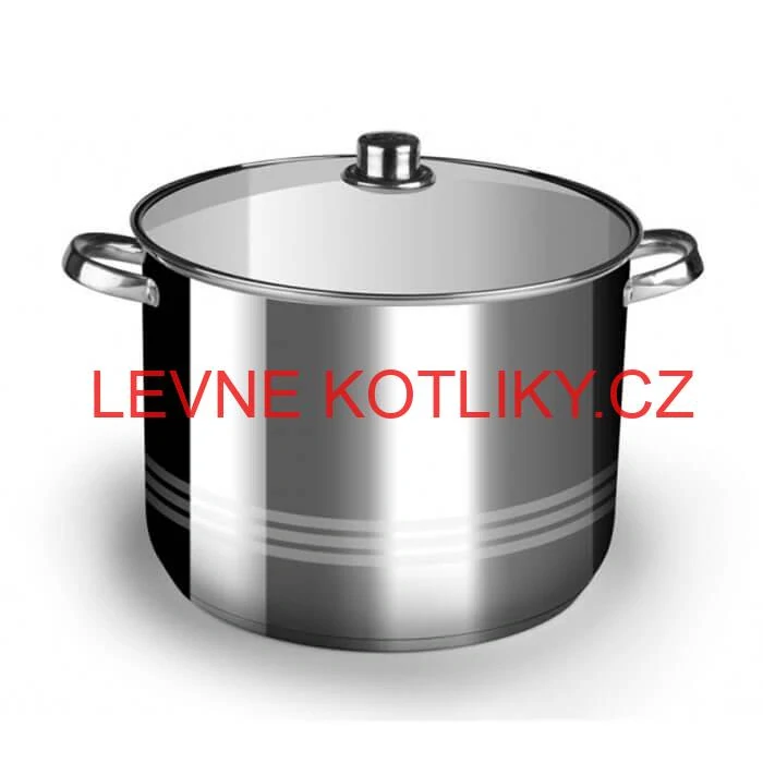 Nerezový hrnec 7 L + skleněná poklice