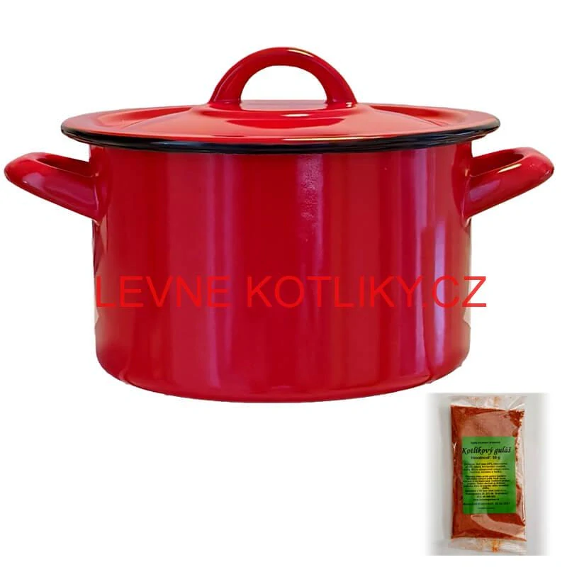 Smaltovaný hrnec s poklicí COMBI 15 l + směs koření na kotlíkový guláš 50 g