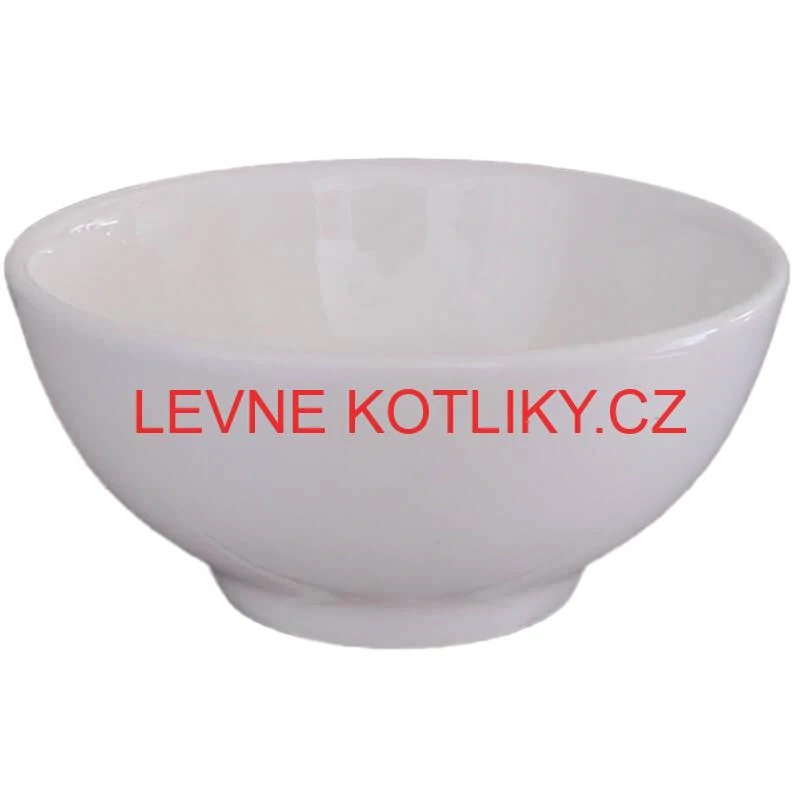 Keramické misky na servírování guláše 15 cm 12 ks bílé