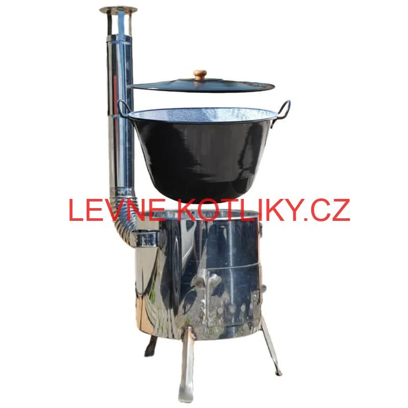 Smaltovaný kotel 70 L + nerezová kotlina 53 cm LUSTRO