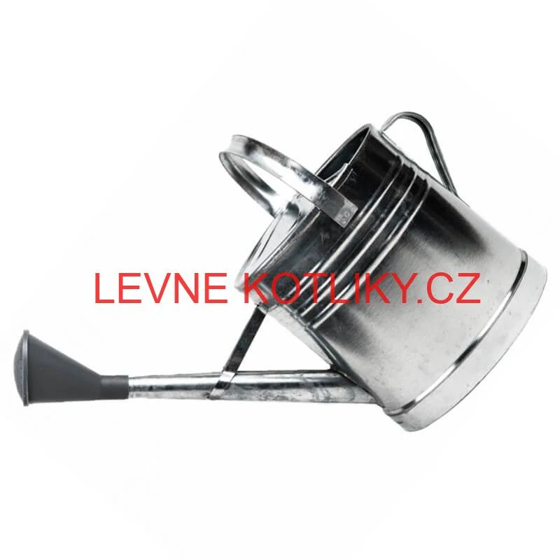 Pozinkovaná konev s růžicí 12 l (plechová)