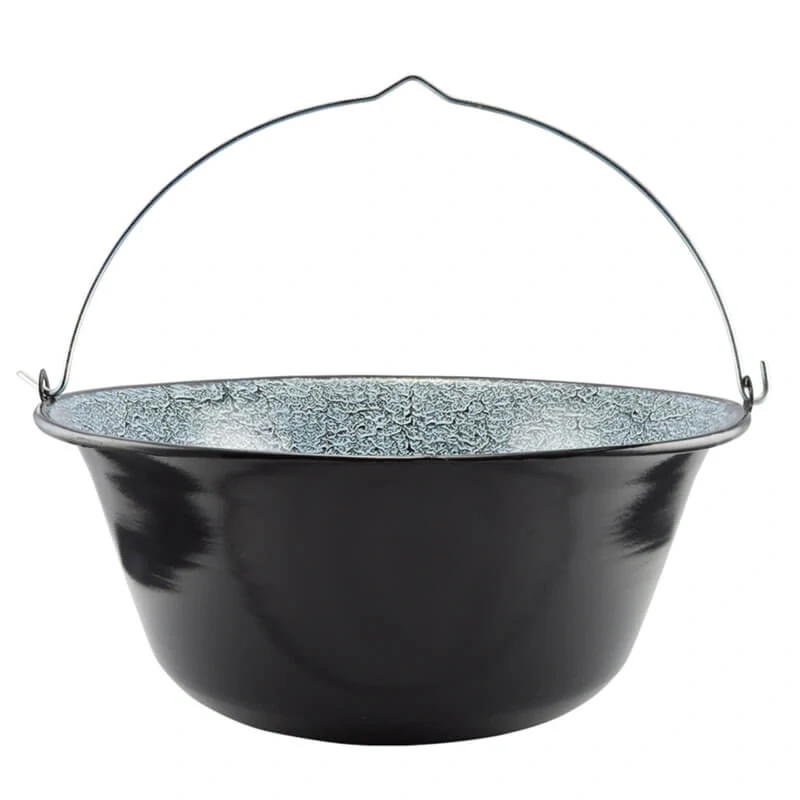 Smaltovaný kotlík (1,2 mm) 22 L + plynový hořák k PB + nízká kotlina 42 PLUS 600 + nerezová poklice INOX
